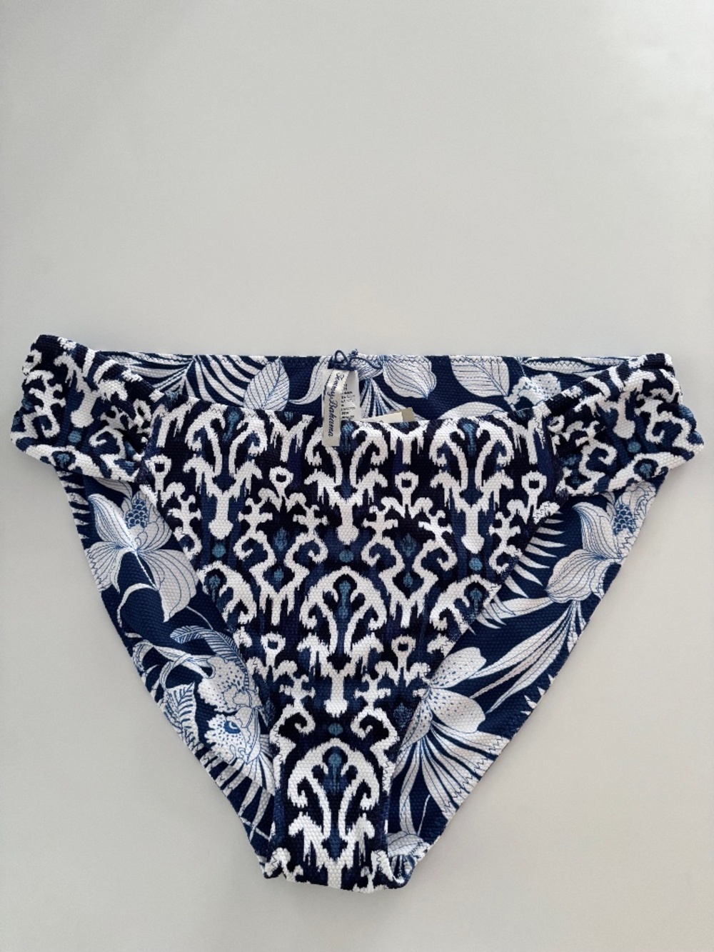 Tommy Bahama Swim Bikini Bottom Island Cays Blooms Reversible Hipster Navy XL